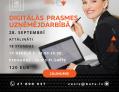 Digitālās prasmes uzņēmējdarbībā - 28. septembrī